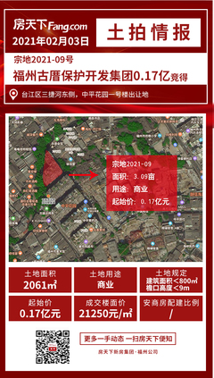 土拍结果|2021年第一场土拍打响,福州首次在同一场拍卖中采用五种竞拍方式